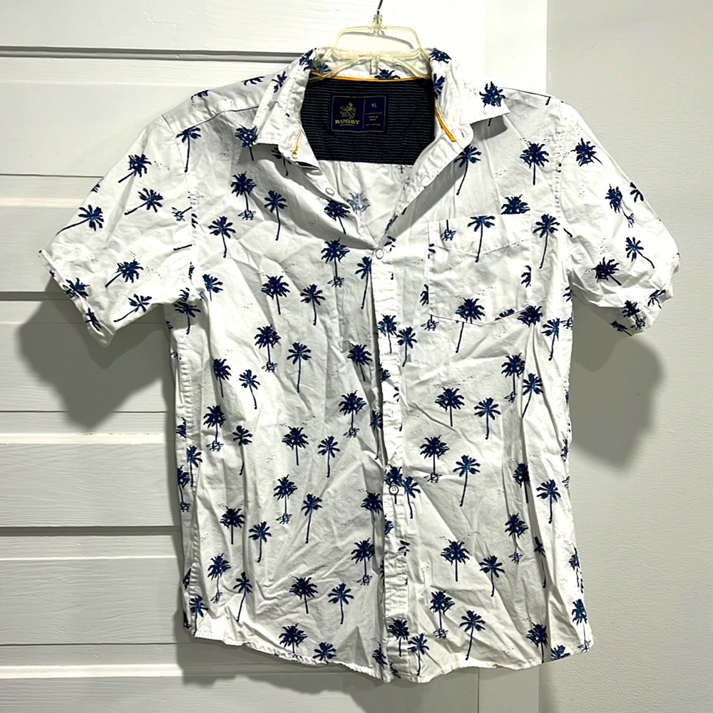 Beach themed button up